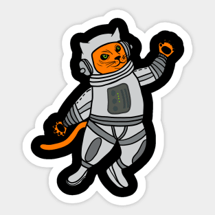 Cat in Space Astronaut Cats Sticker
